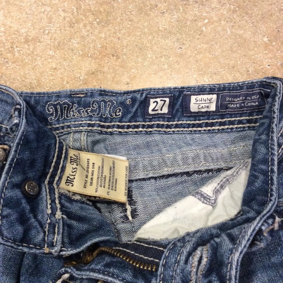 MISS ME SUNNY DENIM CAPRIS - Picture 5 of 6